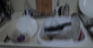 A replication of the blurred images some migraine victims live with day-to-day.
