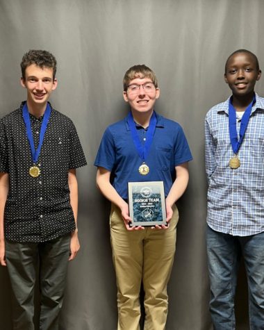 Tristen Blum, Ronan Feronti and Ethan Achipa received the StellarXplorers Rookie Award for the best performance from a first-year team. Achipa credited the success to multiple factors. Our focus on teamwork and our ability to work individually towards a common goal helped us tremendously when completing tasks effectively and on time.